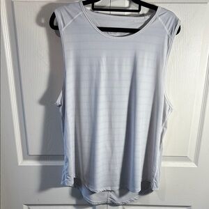 ZYIA Gray Muscle Tee Relaxed Fit Sleeveless